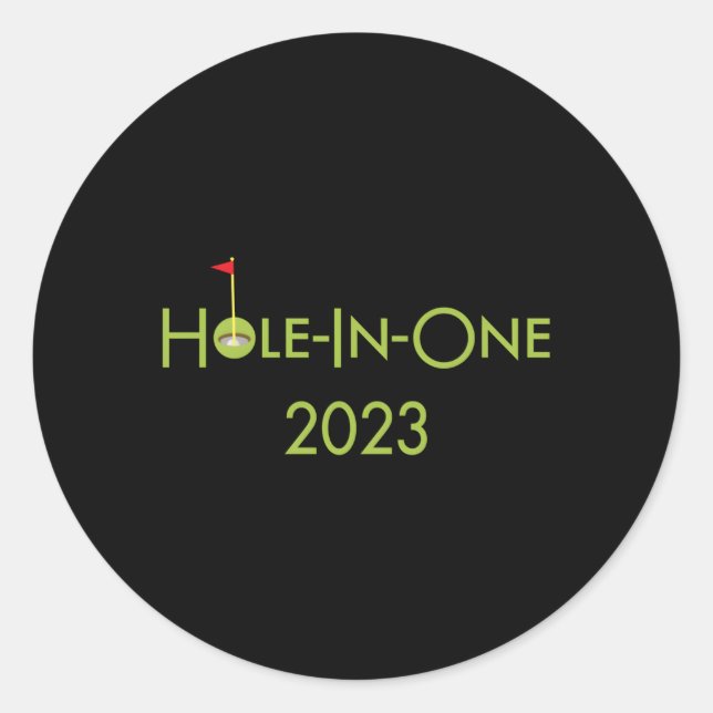 Pegatina Redonda Tema De Golf Del Día Del Padres Para El Padre Golf (Anverso)