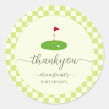 tema de Golf Verde agradecimiento baby shower