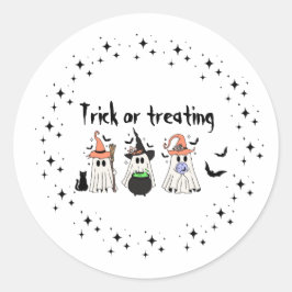 Pegatina Redonda Tema de Halloween