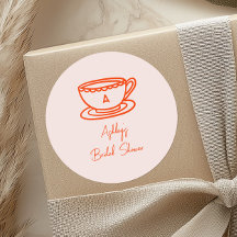 Tema de té para despedida de soltera con garabatos