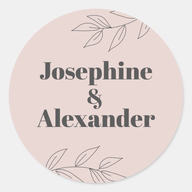 Pegatina Redonda Tema moderado (Anverso)