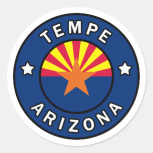 Pegatina Redonda Tempe Arizona