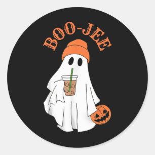 Pegatina Redonda Temporada espeluznante Cute Boujee Ghost Halloween