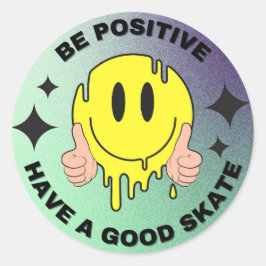 Pegatina Redonda Tener Un Buen Skate