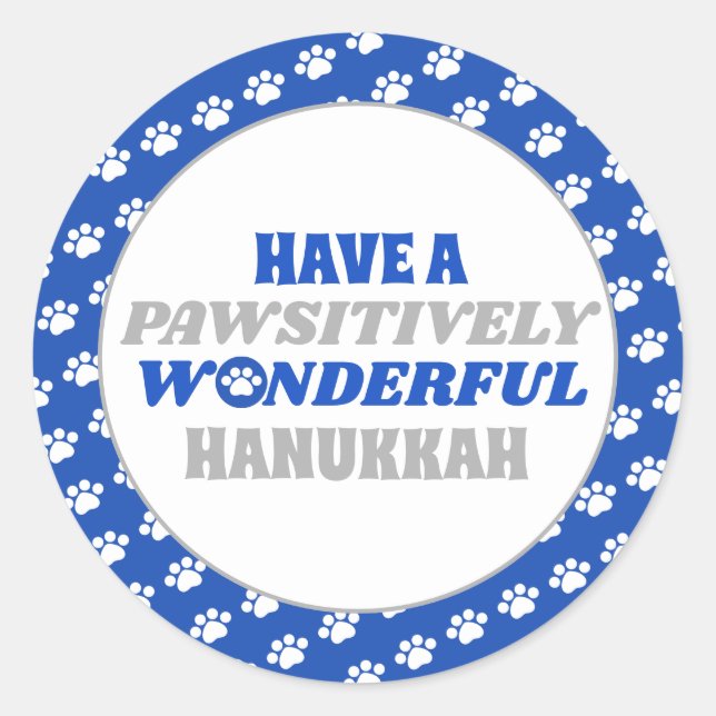 Pegatina Redonda Tener un Hanukkah maravilloso y patético (Anverso)