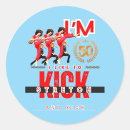 Pegatina Redonda Tengo 50