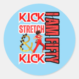 Pegatina Redonda Tengo 50