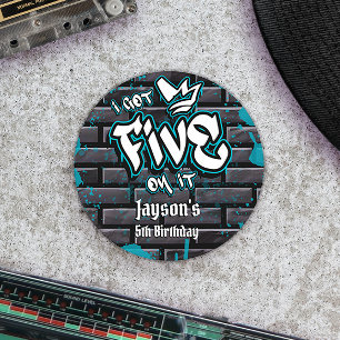 Pegatina Redonda Tengo cinco