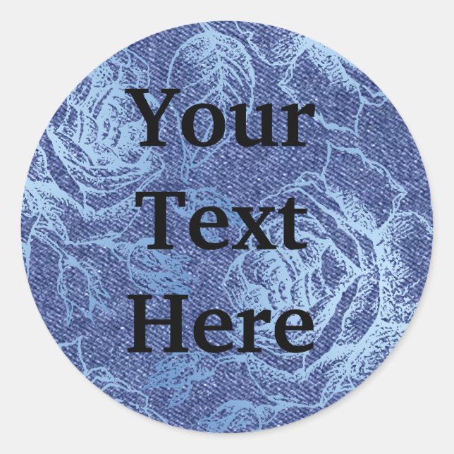 Pegatina Redonda Tengo el Blues (Anverso)