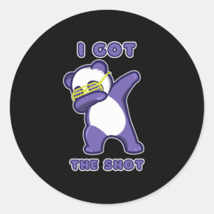 Pegatina Redonda Tengo mi vacuna