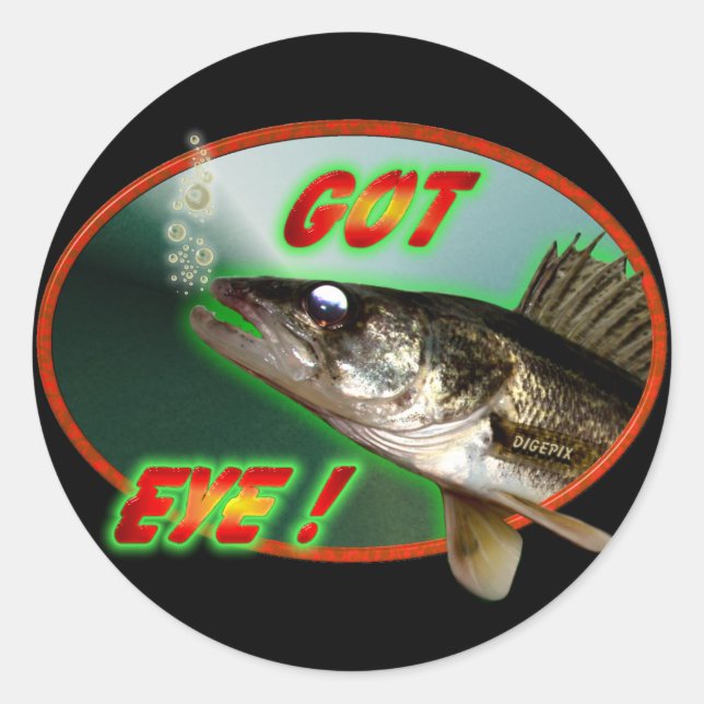 Pegatina Redonda ¡Tengo Ojo! (Anverso)