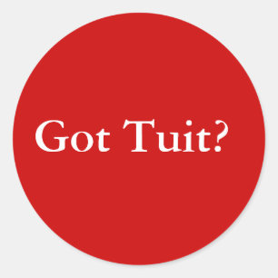 Pegatina Redonda Tengo Tuit