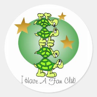 Pegatina Redonda Tengo Un Club De fans