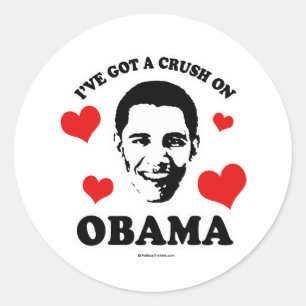 PEGATINA REDONDA TENGO UN CRUCE EN OBAMA