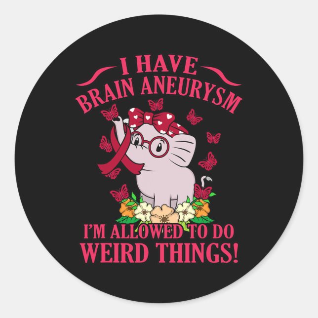 Pegatina Redonda Tengo un plan de apoyo para el mes de concientizac (Anverso)