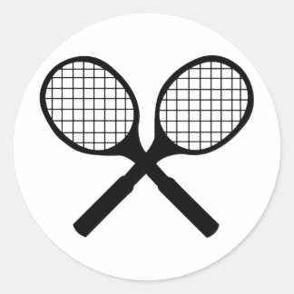 Pegatina Redonda Tenis