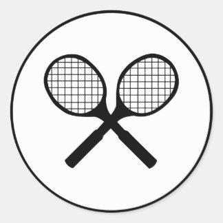 Pegatina Redonda Tenis
