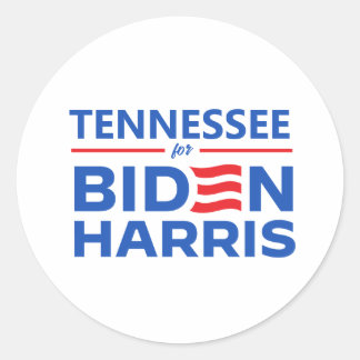 Pegatina Redonda Tennessee para Biden Harris