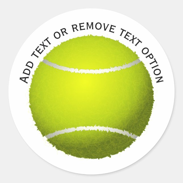 Pegatina Redonda Tennis Ball (Anverso)