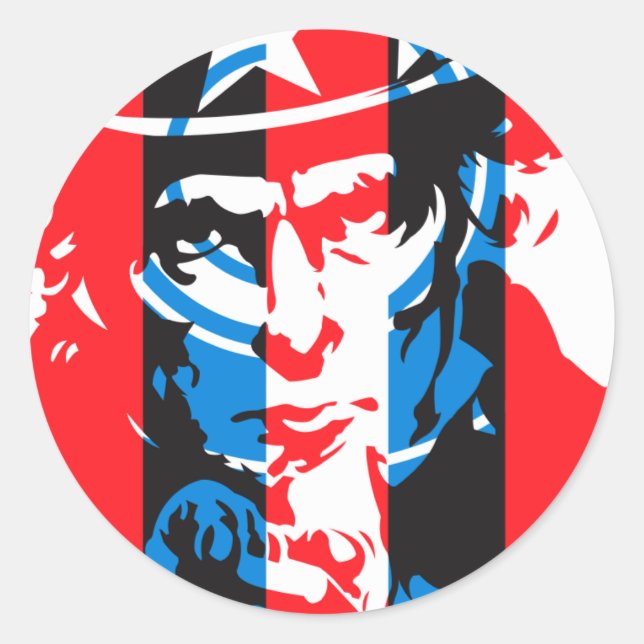 Pegatina Redonda Teoría de Conspiración JNS (Anverso)