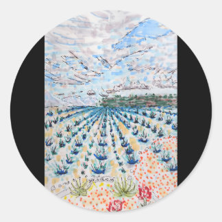 Pegatina Redonda Tequila