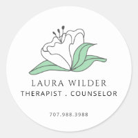 Terapeuta Consejero Flor Blanca Serena Negocio