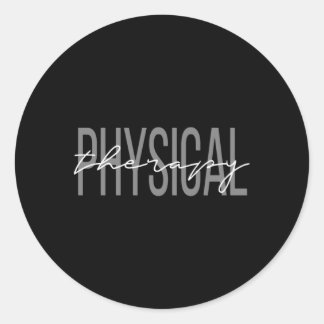 Pegatina Redonda Terapia Física Pt