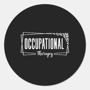 Pegatina Redonda Terapia Ocupacional Estudiante Ot De Vuelta A La E
