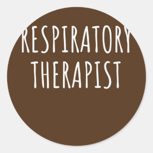 Pegatina Redonda Terapia respiratoria para pulmones Nicu
