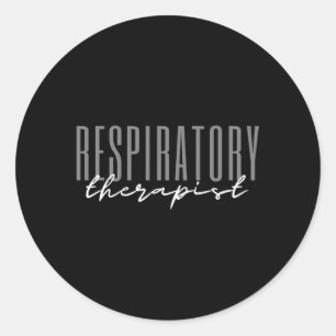 Pegatina Redonda Terapia Respiratoria Rt Dept
