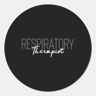 Pegatina Redonda Terapia Respiratoria Rt Dept