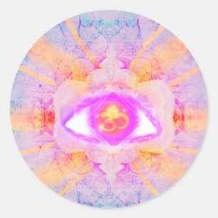 Pegatina Redonda tercer ojo