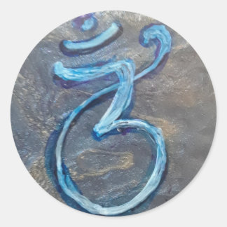 Pegatina Redonda Tercera Eye Chakra Sticker