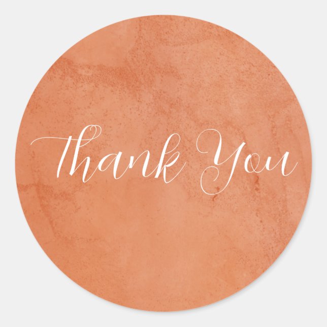 Pegatina Redonda Terracotta Eucalyptus Burgundy Orange Floral (Anverso)