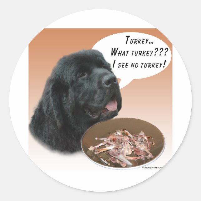 Pegatina Redonda Terranova (blk) Turquía (Anverso)