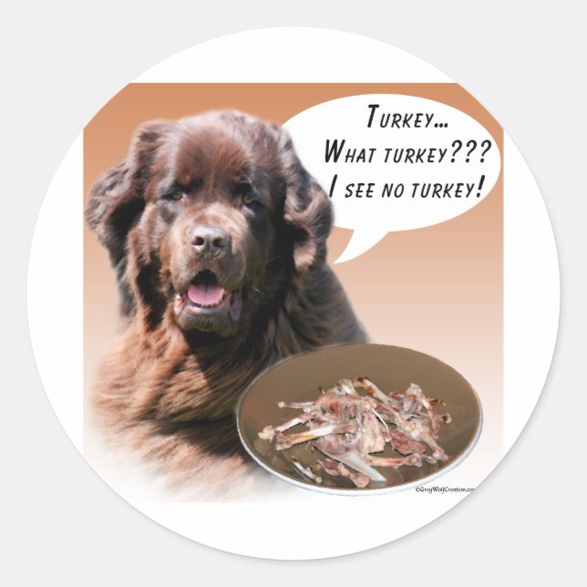 Pegatina Redonda Terranova (marrón) Turquía (Anverso)