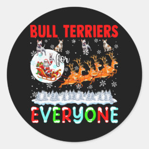 Pegatina Redonda Territorios De Toros Para Todos Dueños De Navidad 