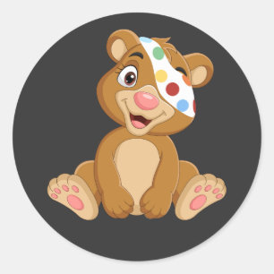 Pegatina Redonda Tesco Pudsey Bear