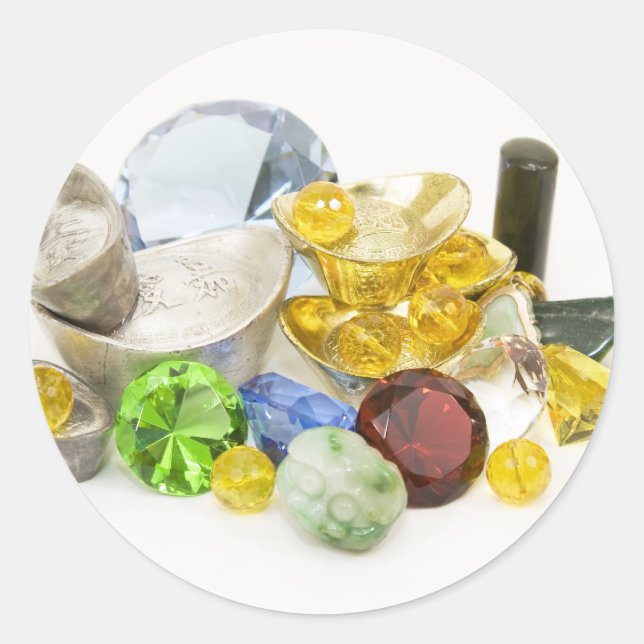 Pegatina Redonda Tesoro (Anverso)