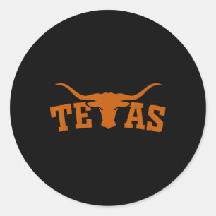 Pegatina Redonda Texas regalos deportivos para hombres estudiantes