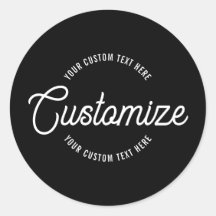 Texto circular moderno y elegante con cursiva edit