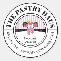 Texto curvado de copos de pasteles elegantes