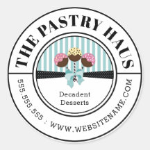 Texto curvado de copos de pasteles elegantes