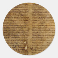 Texto de pergamino con escritura antigua, papel an