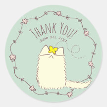 Texto del Personalizado Fluffy Cat and Yellow Butf