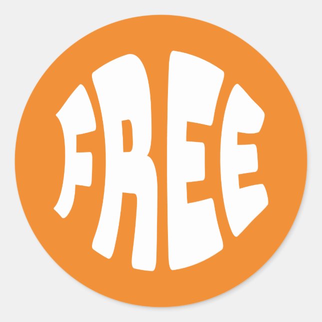 Pegatina Redonda Texto libre (Anverso)