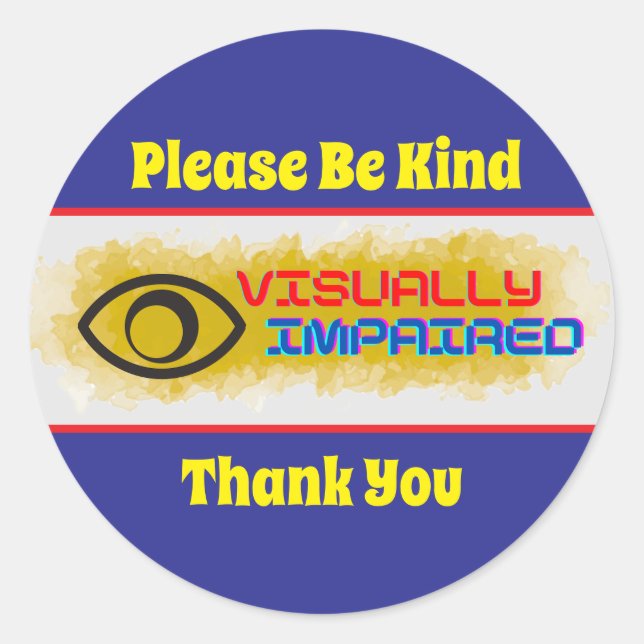 Pegatina Redonda texto personalizado - diseño de símbolos con probl (Anverso)