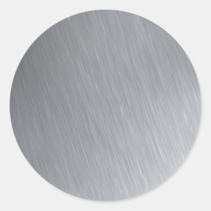 Pegatina Redonda Textura de acero inoxidable con resaltados de ilum