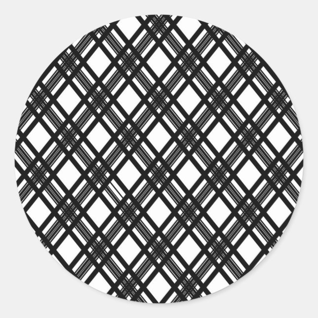 Pegatina Redonda Textura de franjas (Anverso)