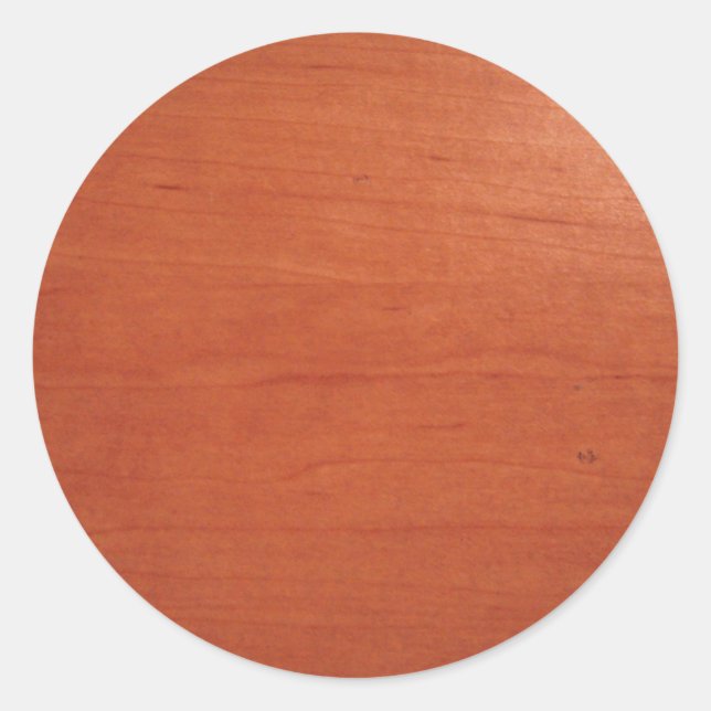 Pegatina Redonda Textura de madera cálida v.2 (Anverso)